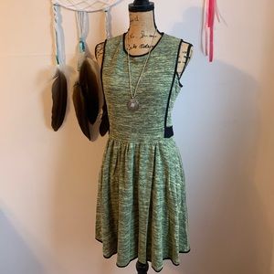 Bar III green and black dress XL